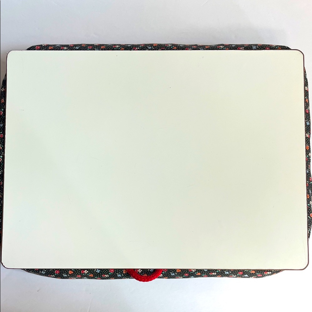 Vintage Lap Desk Calico Print Travel Desk Bed Desk - Picture 2 of 8